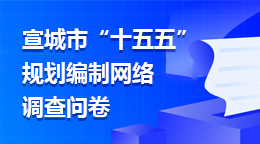 宣城市“十五五”規(guī)劃編制網(wǎng)絡(luò)調(diào)查問(wèn)卷